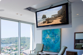 TV Ceiling Tilt Down and Drop, Motorised TV Lift, TV Mount - Descender Drop